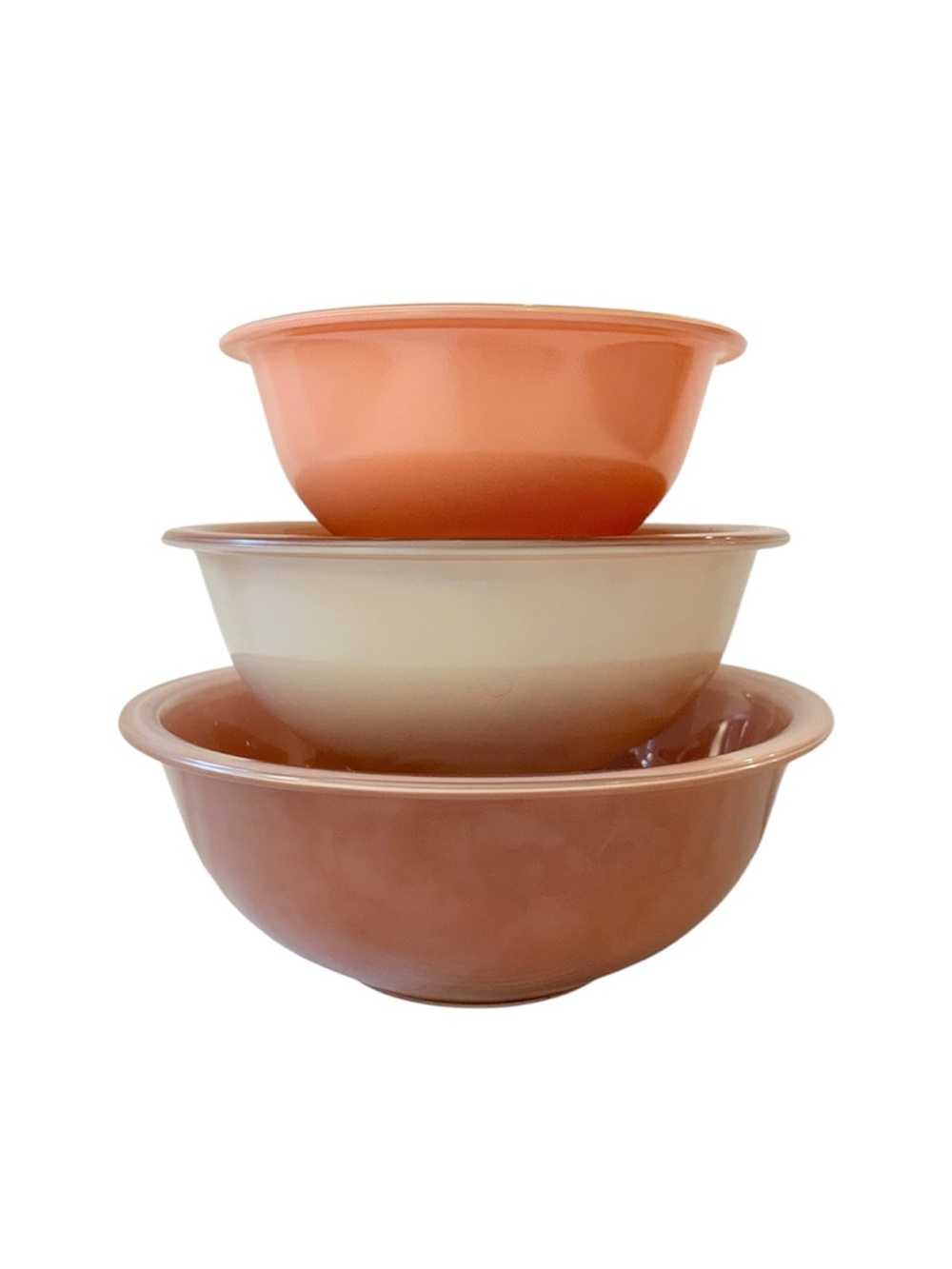 Pyrex Vintage Autumn Rainbow 3pc Mixing Bowls
